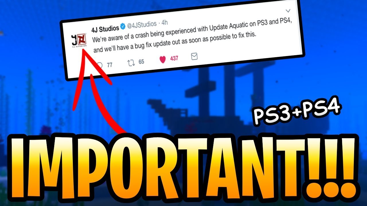 Minecraft Update Aquatic PS3 & PS4 Bug Fix Coming! Important Patch For ...