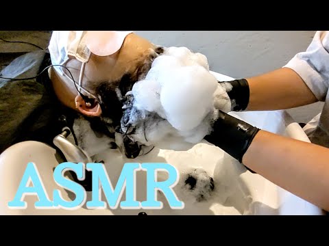 シャンプーなしの泡ヘッドスパASMR【頭皮マッサージ】Bubble Headmassage No shampoo