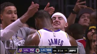 Kyle Kuzma Places Crown On LeBron James’ Head!