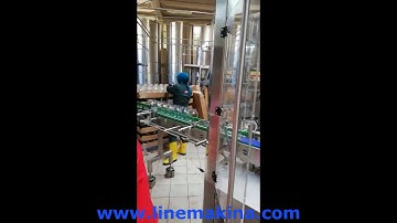 Rinsing and Bottling Machine Line for Glass Jars [Feeding + Rinsing + Filling + Capping + Labeling]