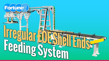 irregular steel eoe shell ends feeding system #eoeline #machinery