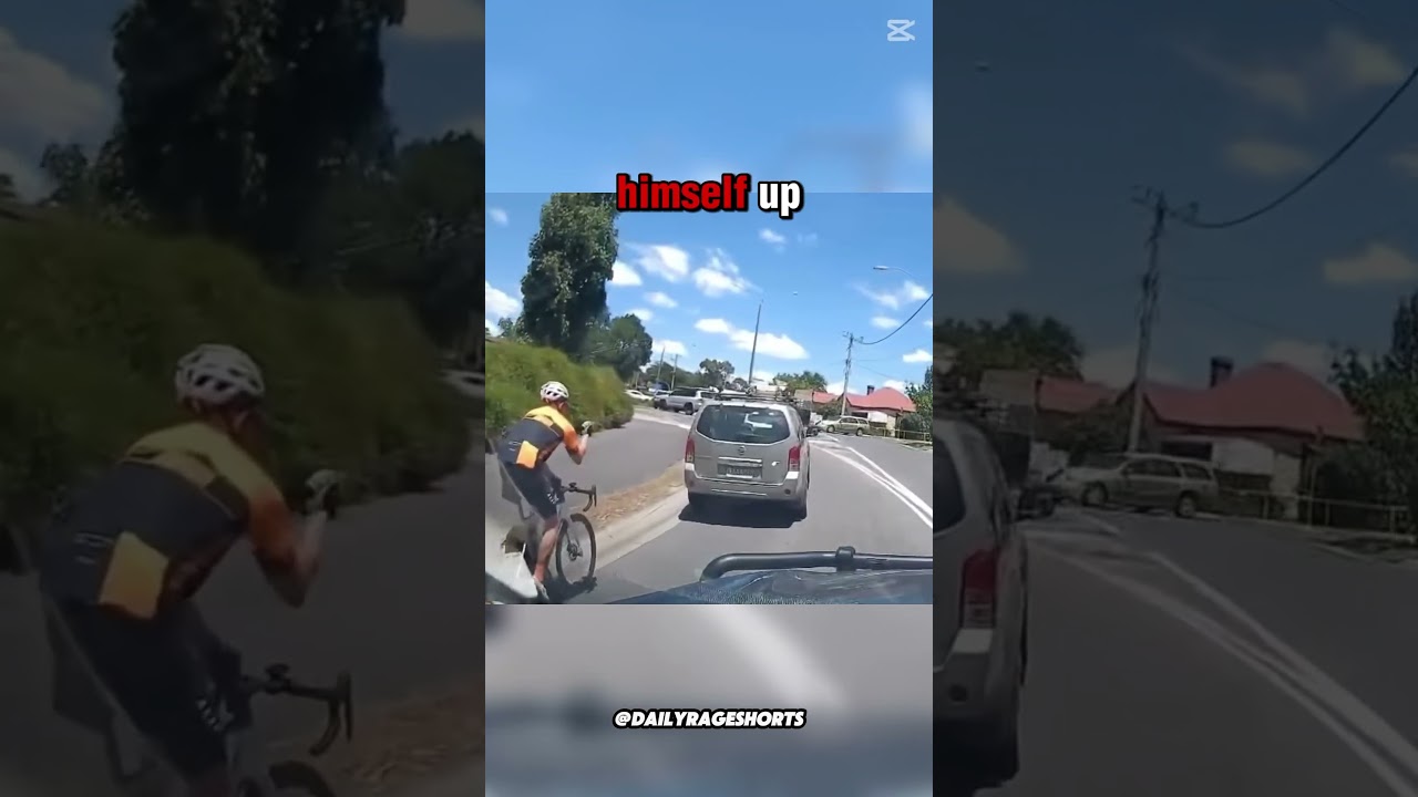 Silly cyclist road rage!