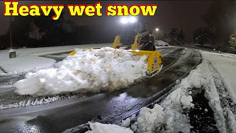 Plowing the First Snow of the Year.