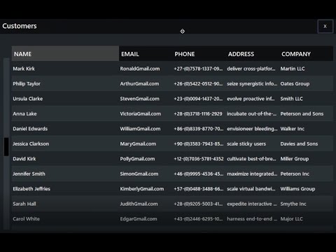 Custom Data Grid View with unique scrollbar in C#