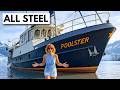 ALL STEEL! 🤯 2000 Bekebrede 1800 "Poolster" Steel World Explorer Yacht Tour