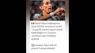 Juventusun 15 Puanı Geri Verildi