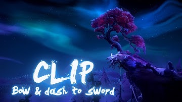 Ori, the will of the wisps: Bow & dash clipping to sword