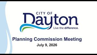 Planning Commission Meeting 7-9-2026