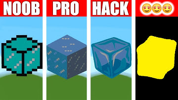 Ice cube NOOB vs PRO vs HACKER MINECRAFT Pixel Art
