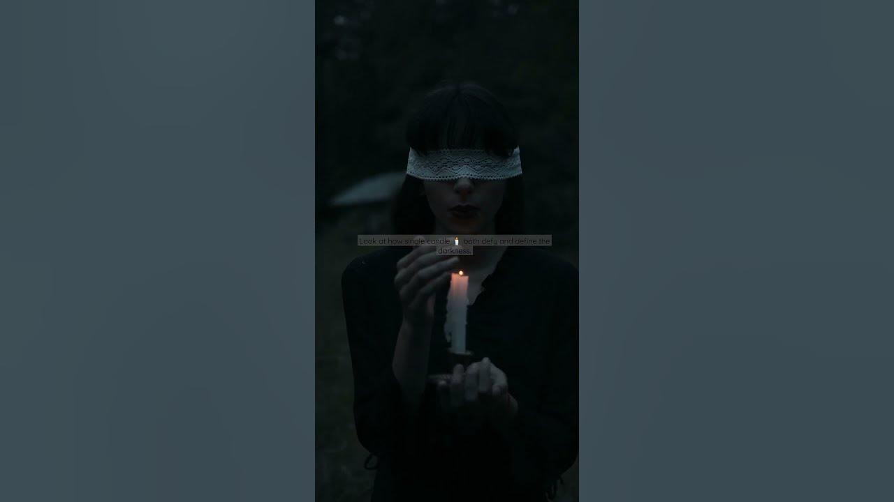 look at how single candle 🕯️ both defy and define the darkness...