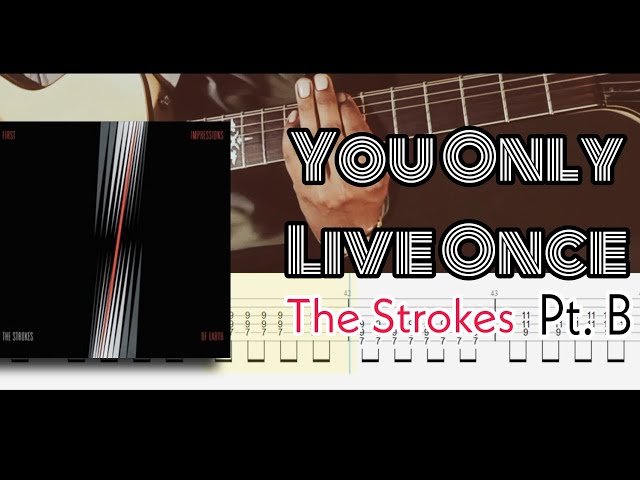 You Only Live Once - The Strokes ( Guitar Tab Tutorial & Cover )_