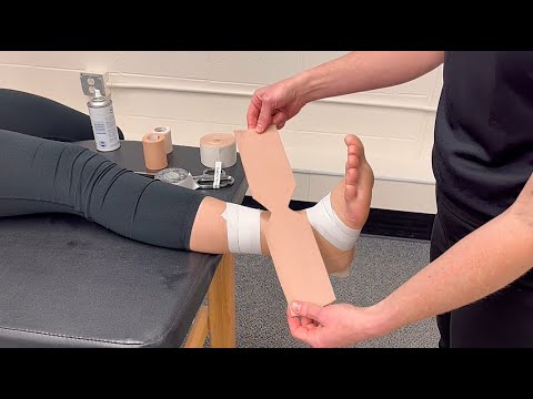 Ankle taping modification: