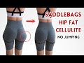 LOSE SADDLEBAG FAT, reduce butt wrinkles with this 14 day workout, 20 min no jumps, instant burn