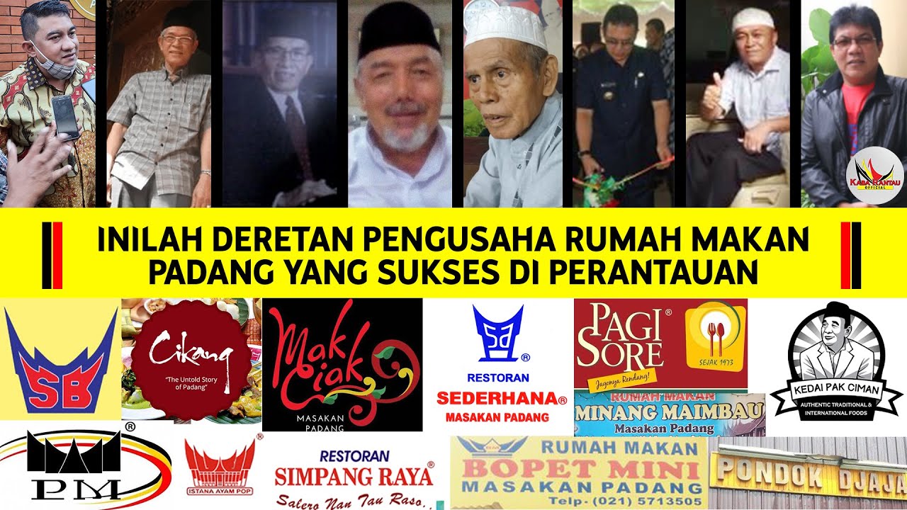Inilah Deretan Pengusaha Rumah Makan Padang Yang Sukses Di