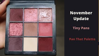 Pan that Palette | Tiny Pans | Huda Mauve Obsessions | Project Pan | Update 8 | November 2021