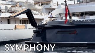 Re-docking of 101m $150MILLION SYMPHONY Luxury Superyacht ° Feadship ° Monaco