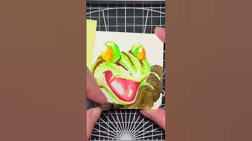 Frog Portrait  #art #painting #fanart #watercolor #frog #glenn #chronotrigger #timelapse