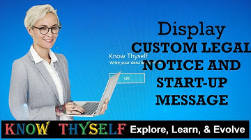 Windows 10 Startup Message