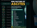 Risk factors for Ascites #healthiswealth #healthandwellnessgoals #healthawareness #news