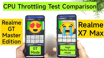 Realme X7 Max vs GT Master Edition CPU Throttling Test Using High Performance Mode Shocking Results😱