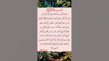 القرآن الكريم سورة الملك أحمد العجمي #القرآن_الكريم #راحة_نفسية #اطمئن