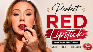 Red Lipstick Makeup Tutorial ❤️ Perfect Bold Red Lip for Every Skin Tone
