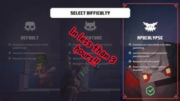 How to unlock all Minecraft Dungeons Difficulties in less than 3 hours!