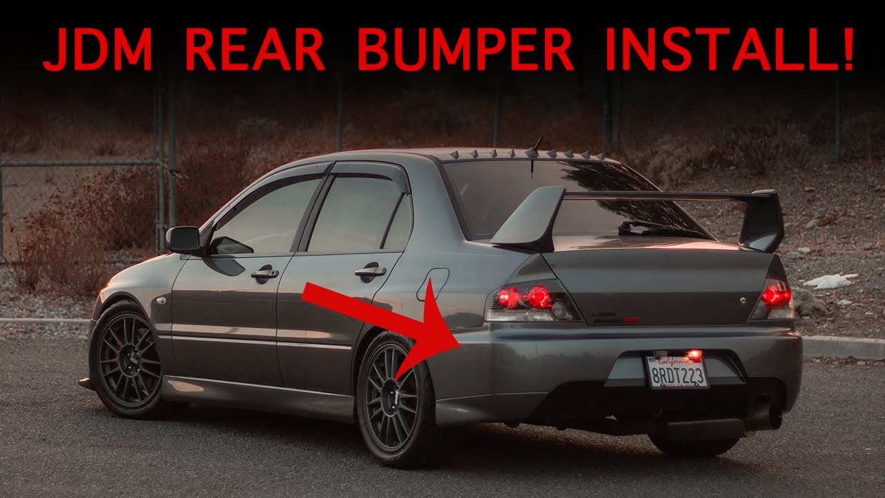 Installing A JDM REAR On My EVO 9!