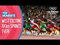 The most exciting 100m races in olympic history  top moments