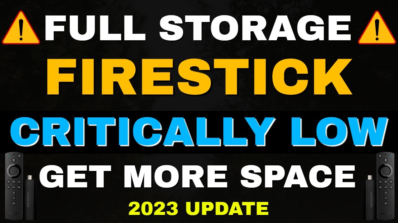FIRESTICK LOW STORAGE FIX – INSTALL MORE APPS 2023 UPDATE!