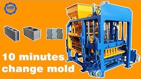 The most complete installation guide video for automatic concrete hollow block  making machine 1