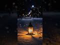 Even in the darkest winter, there is light. 🕯️❄️