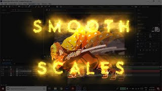 how to make smooth edgy type scales | after effects tutorial