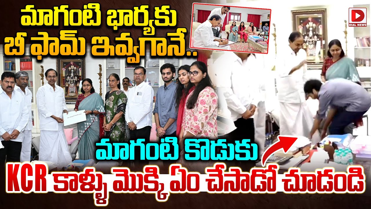 మాగంటి సునీత కు కేసీఆర్ బీ ఫామ్ | Jubilee Hills By Election | Maganti Sunitha | KCR | Dial News