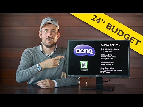 24" Full HD Budget Monitor • Benq GW2470ML • Stop motion review [4K] [CC]