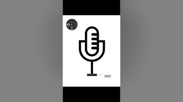 Adobe Illustrator Tutorials | How to create a Microphone Icon Design_#Shorts