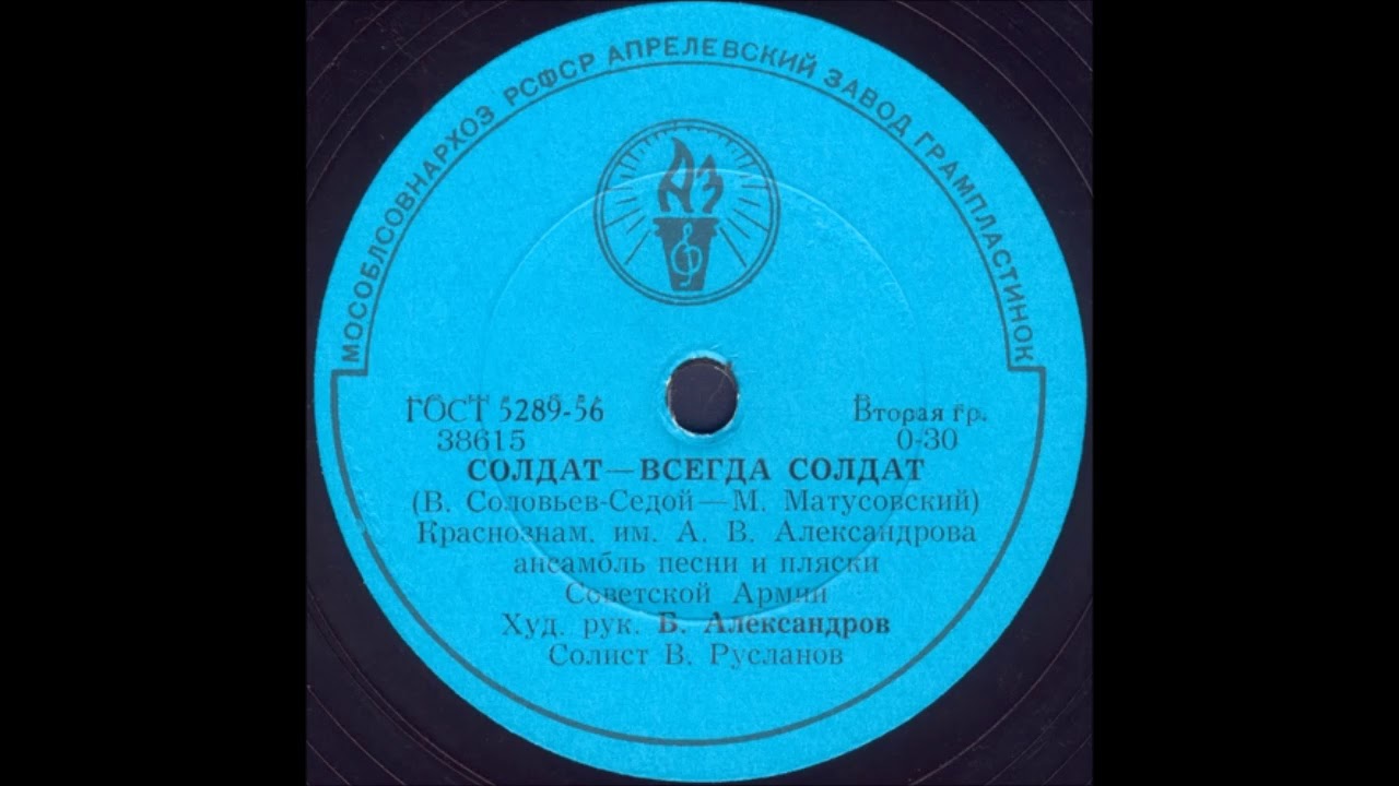 СОЛДАТ - ВСЕГДА СОЛДАТ Краснознам. им. А.В.Александрова ансамбль песни ...