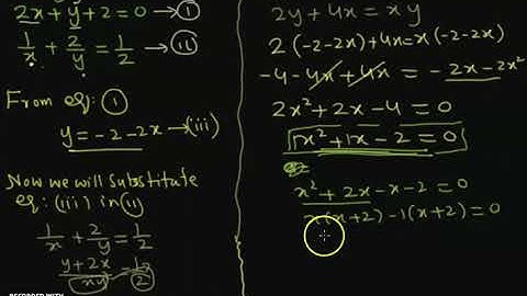 Part_3| Ex 2.2 of Additional Math| Linear & Nonlinear Simultaneous Equations by substitution|