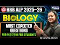 RRB ALP 2025–26 BIOLOGY Most Expected Questions (For 16/17/18 Feb Students) By AMRITA MAM