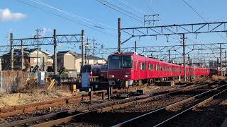 [3700系もついに更新]名鉄3705F+3501F 回送 伊奈駅発車