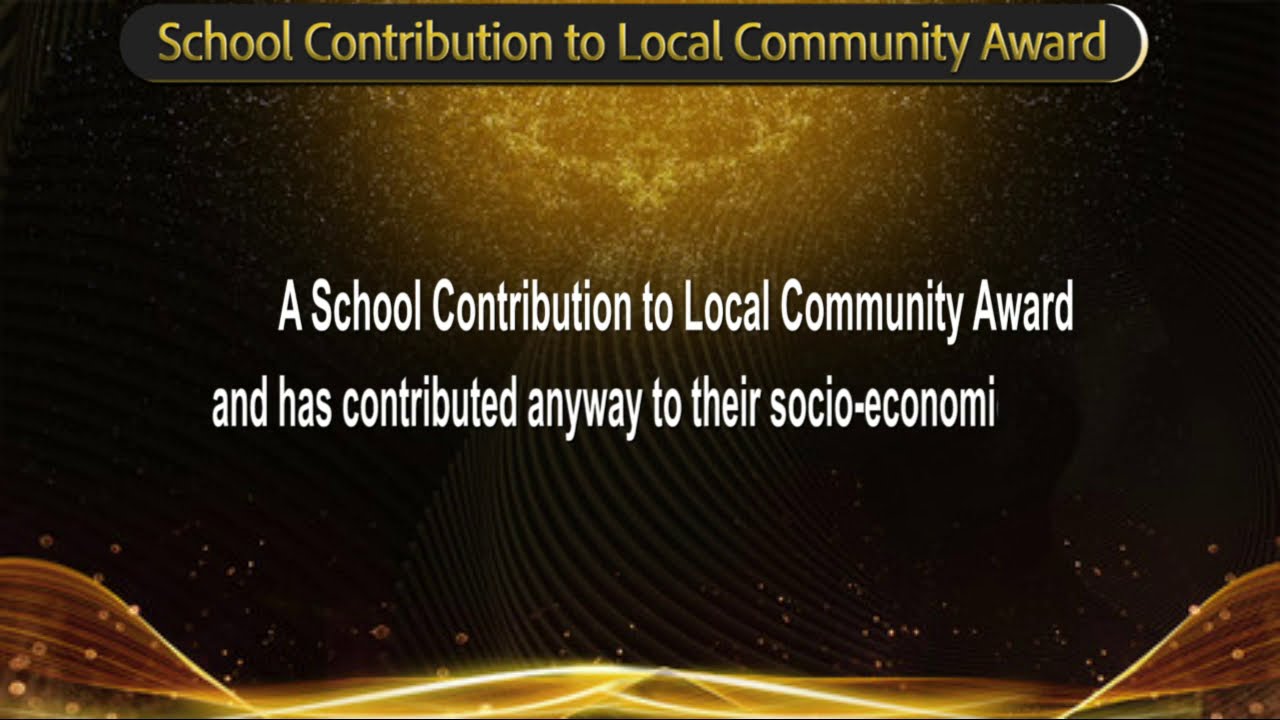 EDUCOM AWARDS 2020 – SCHOOL CONTRIBUTION TO LOCAL COMMUNITY AWARD