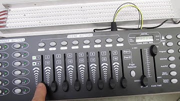 SP201E to WS2812 LED strips DMX control