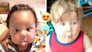 I scream for Ice Cream || Cute Baby First Time Eating Ice Cream