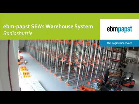 ebm-papst SEA&rsquo;s Warehouse System: Radioshuttle