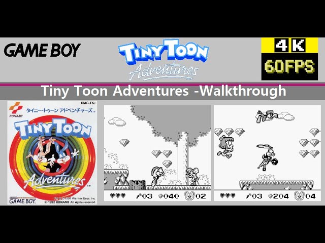[GB] Tiny Toon Adventures タイニー・トゥーン アドベンチャーズ Walkthrough