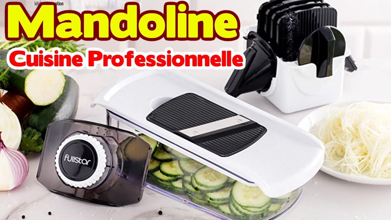 Bn-12 En 1 Mandoline Cuisine, Mandoline Professionnelle Cuisine Avec 6  Lames En Rem