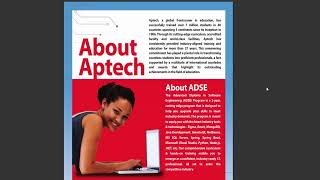 Learn about Aptech... The best place to be.