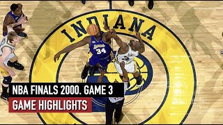 NBA Finals 2000. Lakers vs Pacers Game 3 Highlights. Shaq 33 pts, Miller 33 pts HD