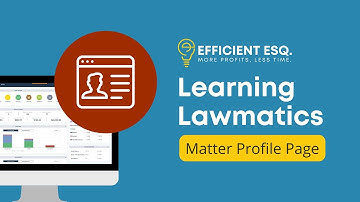 Lawmatics - The Matter Profile Page in Lawmatics