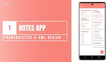 Notes App (MVVM + ROOM Database) in Android Studio using Kotlin | Part 1: Prerequisites & XML Design